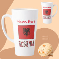 Albanie Drapeau albanais rouge Personnalisation Gr