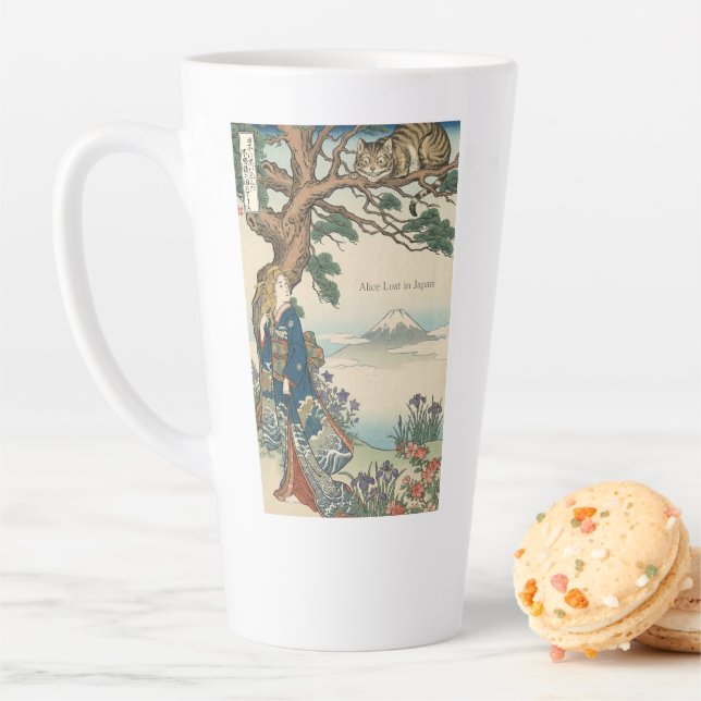 Tasse Latte Alice Lost in Japan | Ukiyo-e Mad Journey (En situation)