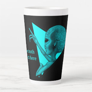 Tasse Latte Alien gris, la vérité est là