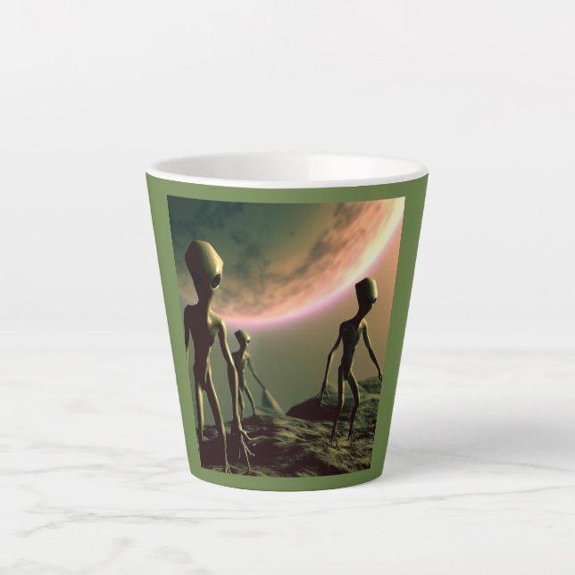 Tasse Latte ALIENS gris SF 2 (Devant)
