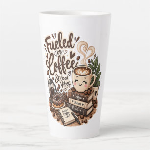 Tasse Latte Alimenté par le café et les bonnes vibrations – Mu