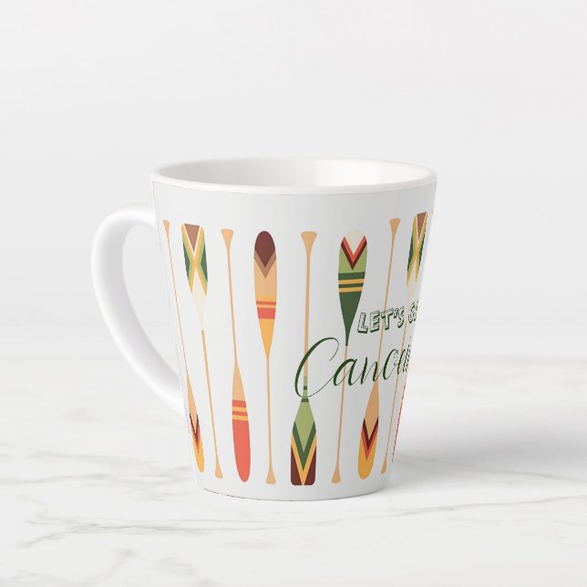 Tasse Latte Allons Faire Du Canoë (Angle gauche)