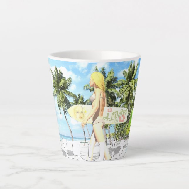 Tasse Latte Aloha 01 (Devant)