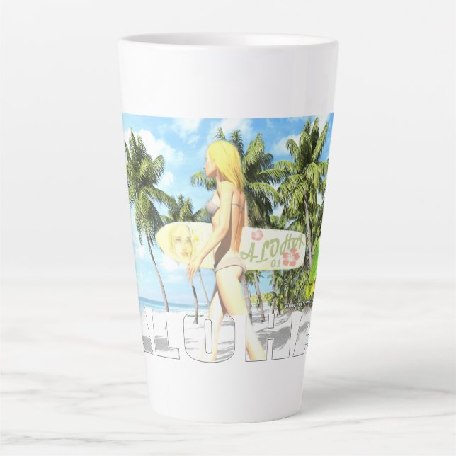 Tasse Latte Aloha 01 (Devant)
