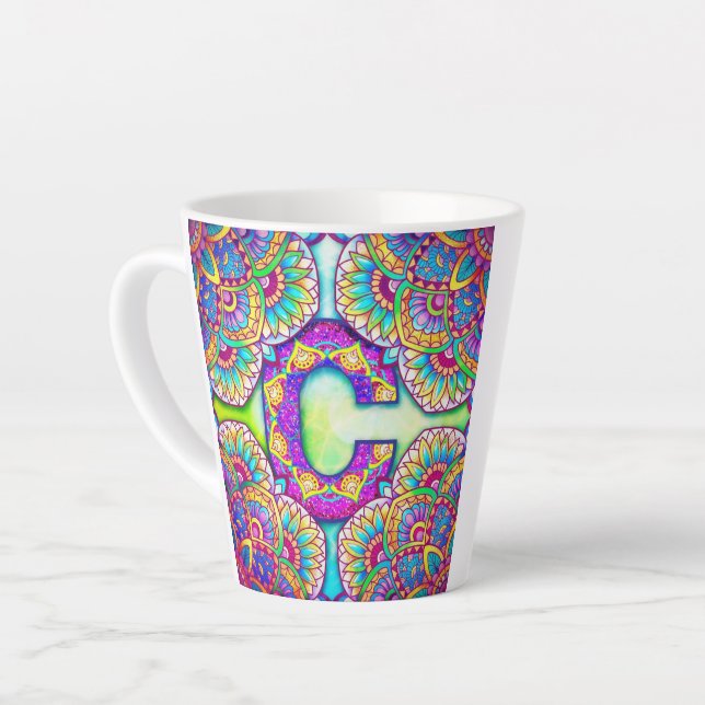 Tasse Latte Alphabet C (Angle gauche)