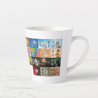 Tasse Latte Alphabet du doigt allemand