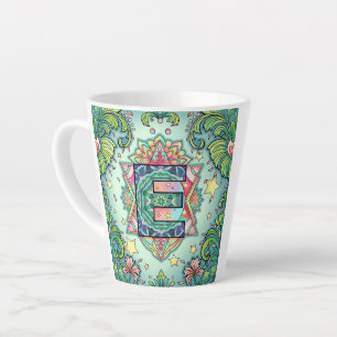 Tasse Latte Alphabet E