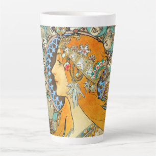 Tasse Latte Alphonse Mucha Art Nouveau Zodiac