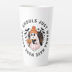Tasse Latte Amateurs de livres d'Halloween