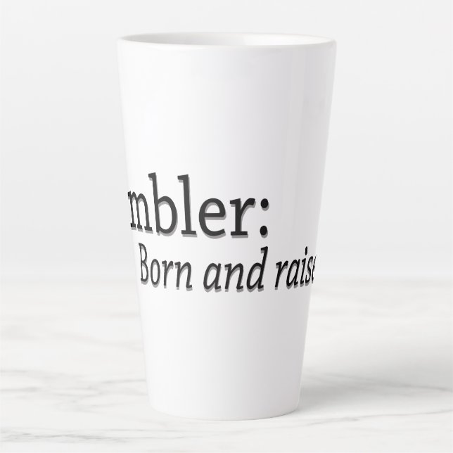 Tasse Latte Ambler Born et Raised (Devant)