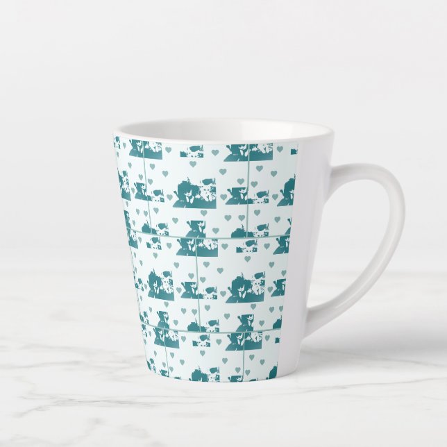 Tasse Latte Amigos Felinos. (Droite)