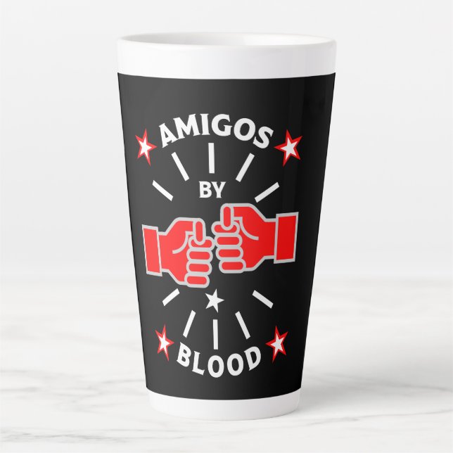 Tasse Latte Amigos, meilleur ami (Devant)