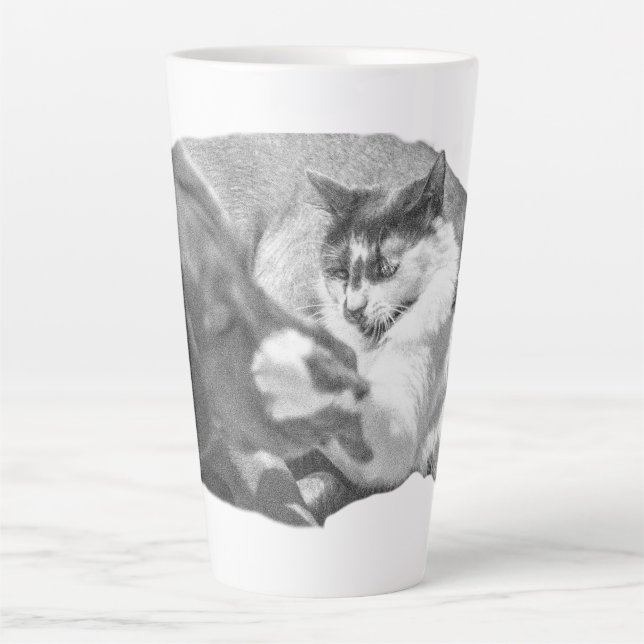 Tasse Latte Amitié avec pointe de gel (Devant)