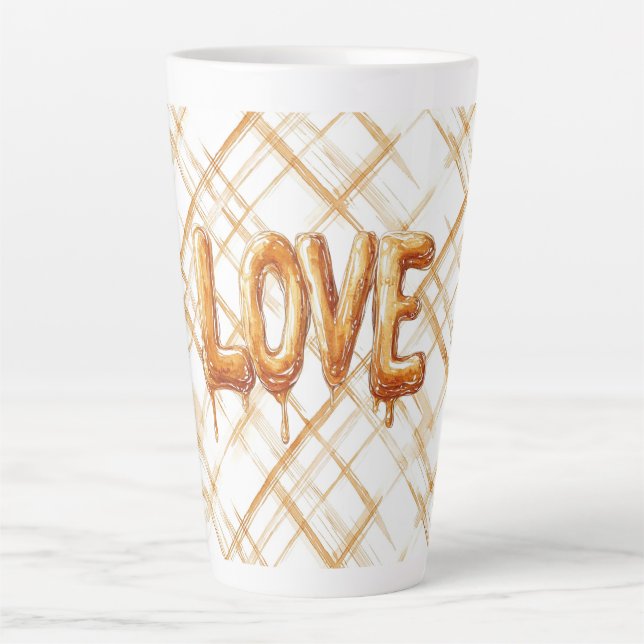 Tasse Latte Amour de bonbon au caramel (Devant)