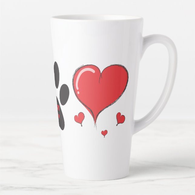 Tasse Latte Amour de chiot (Droite)