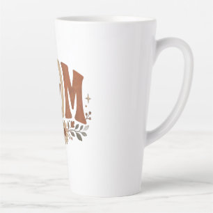 Tasse Latte Amour Floral de Maman d'Automne Rustique