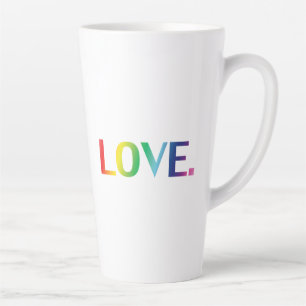 Tasse Latte Amour, pride lgbt lgbtq gay queer couleurs arc-en-