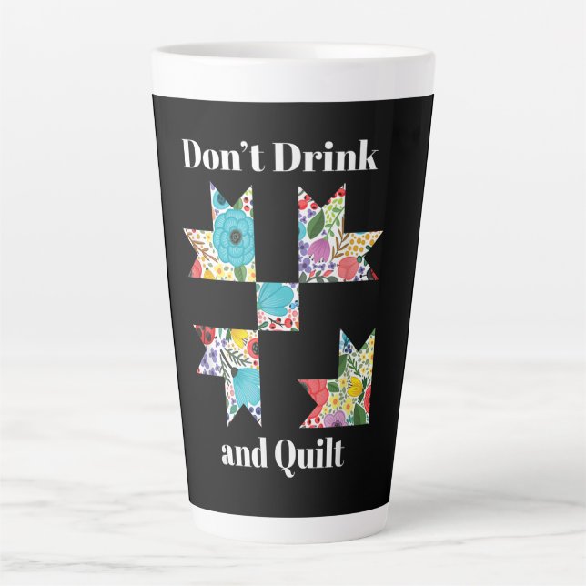 Tasse Latte Amoureux de la couture (Devant)