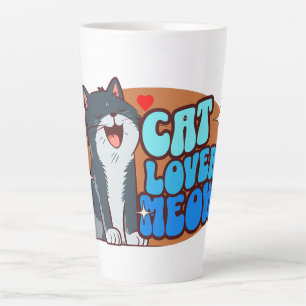 Tasse Latte Amoureux des chats - chat bleu
