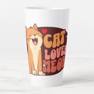 Tasse Latte Amoureux des chats - chat orange