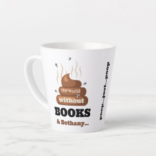 Tasse Latte Amoureux du livre Anniversaire Meilleur Ami Amoure