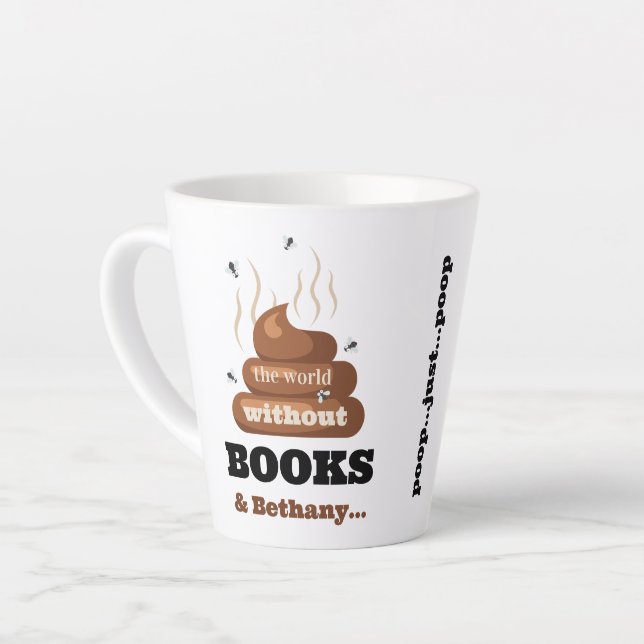 Tasse Latte Amoureux du livre Anniversaire Meilleur Ami Amoure (Angle gauche)