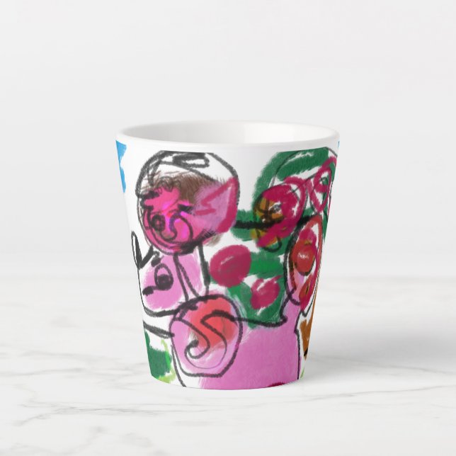 Tasse Latte Amusement de caniche (Devant)