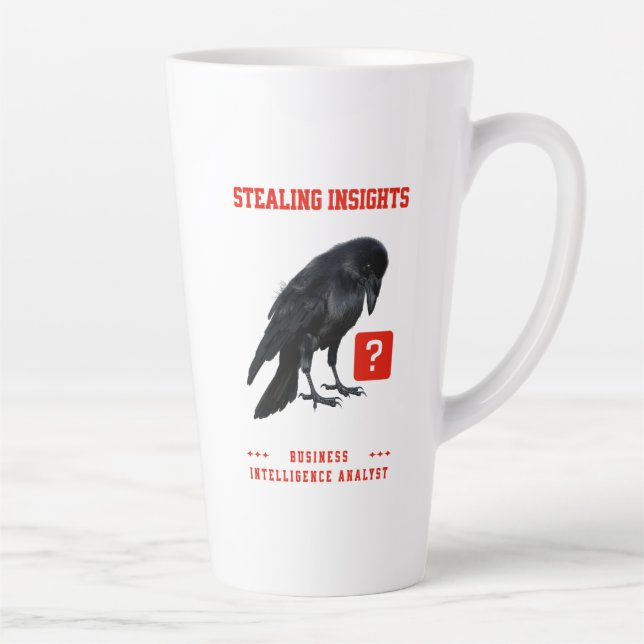 Tasse Latte Analyste en intelligence d'affaires Crow (Droite)