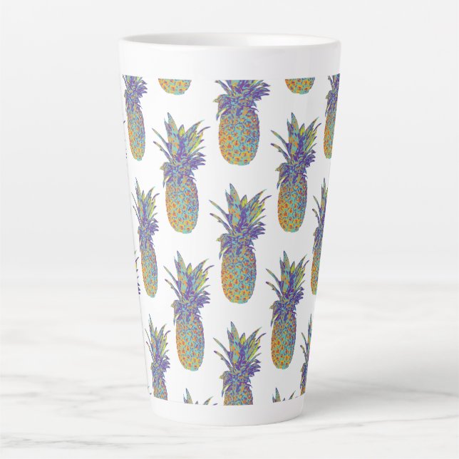 Tasse Latte Ananas Pop Art (Devant)