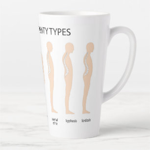 Tasse Latte Anatomie de la déformation de la colonne vertébral