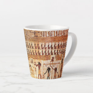 Tasse Latte Anciens Égyptiens Cour de la mort Déesse Maat