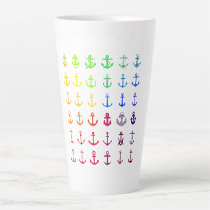 Tasse Latte Ancre multicolore