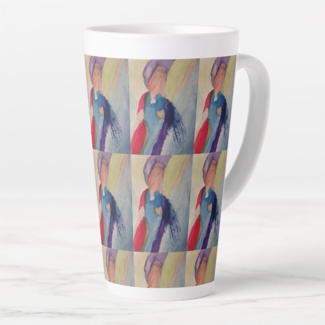 Tasse Latte Ange gardien (Angle droit)