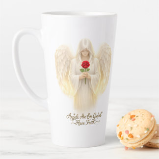 Tasse Latte AngelicFaith CœurDOr