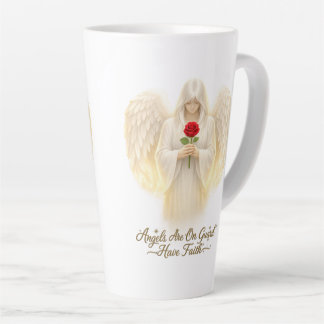 Tasse Latte AngelicFaith CœurDOr