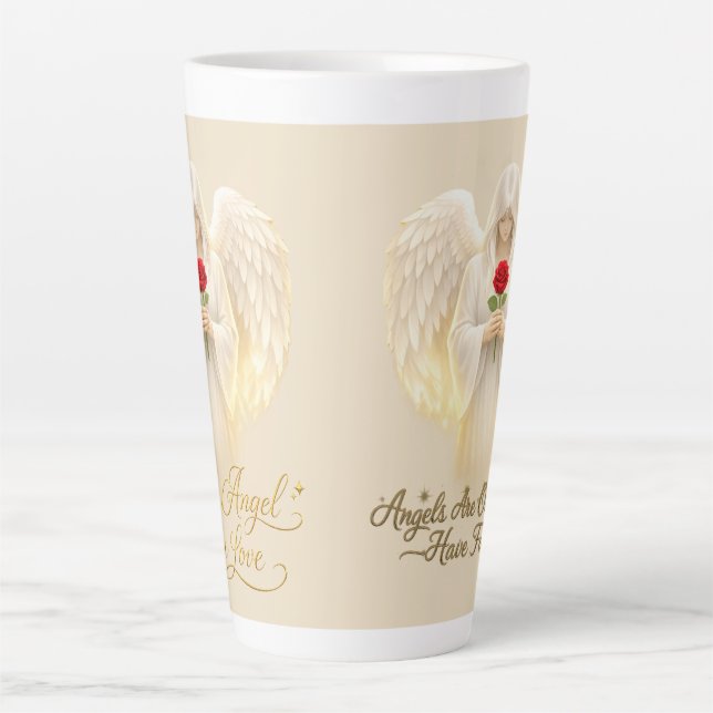 Tasse Latte AngelicFaith CœurDOr (Devant)