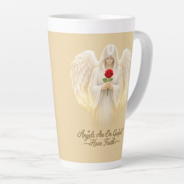 Tasse Latte AngelicFaith CœurDOr (Angle droit)