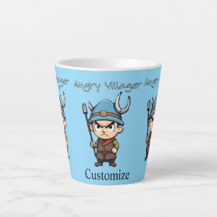 Tasse Latte Angry Villager Pitchfork Thunder_Cove
