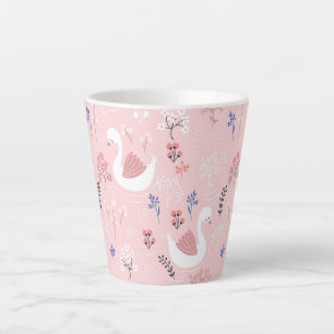 Tasse Latte Animaux Adorables Lac des Cygnes Botanique Enfants