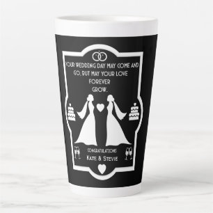 Tasse Latte Anniversaire Mariage des filles gays