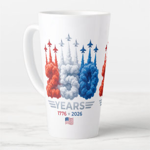 Tasse Latte Anniversaire patriotique de 250 ans