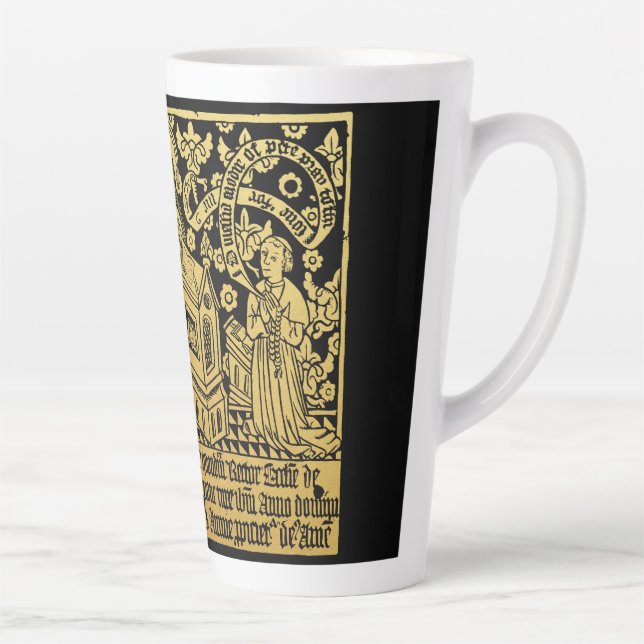 Tasse Latte Annonciation en caoutchouc en laiton Tudor Mary An (Droite)