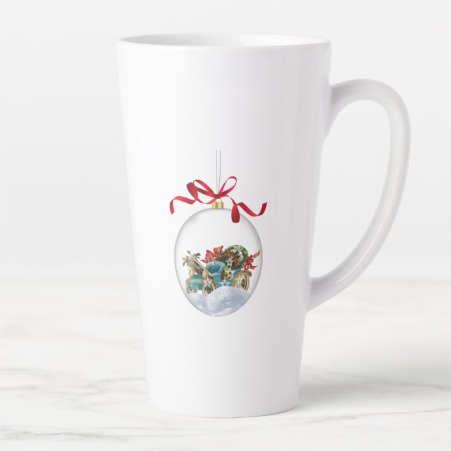 Tasse Latte Antique Car in a Clear Christmas Bauble (Droite)
