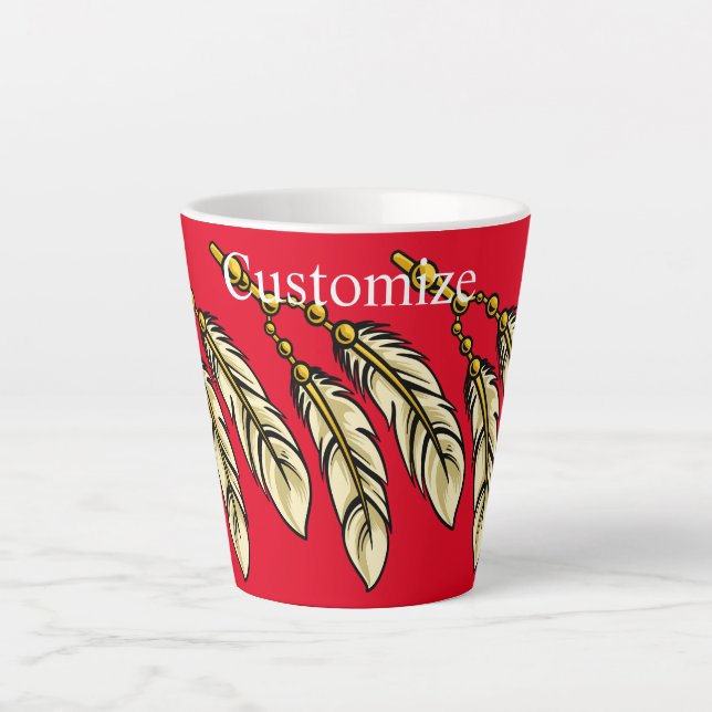 Tasse Latte Apache Feathers Thunder_Cove (Devant)