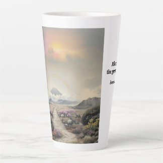 Tasse Latte Après la pluie (aquarelle japonaise paysage art)