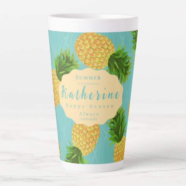 Tasse Latte Aqua ananas (Devant)