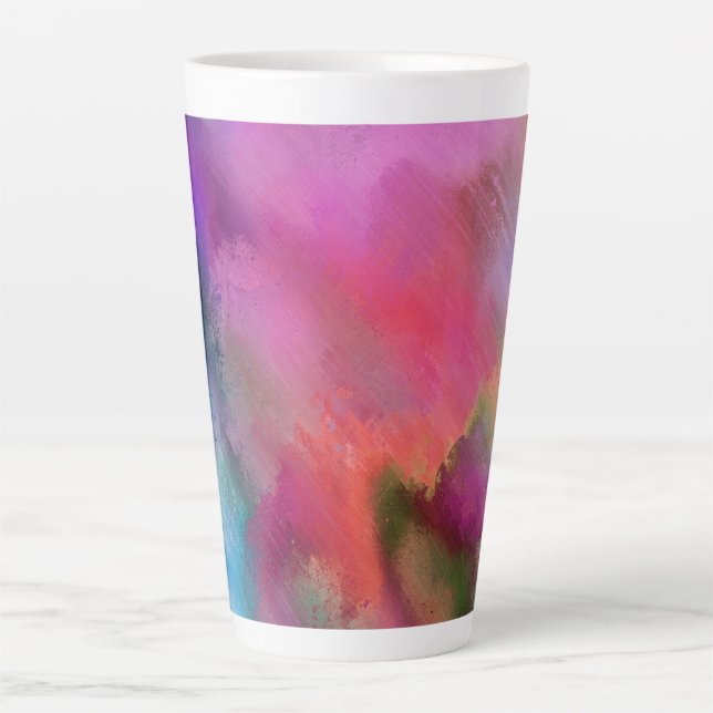 Tasse Latte Aquarelle (Devant)