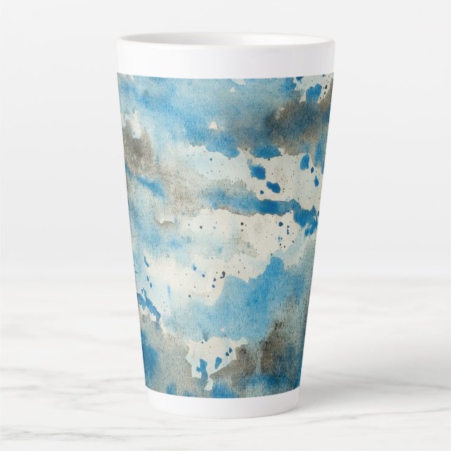 Tasse Latte Aquarelle (Devant)