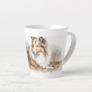 Tasse Latte Aquarelle