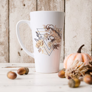 Tasse Latte Aquarelle Capricorne Astrologie Zodiaque Monogra